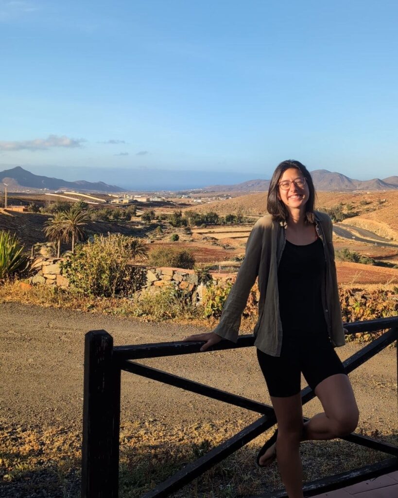Julie à Fuerteventura paysage 